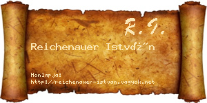 Reichenauer István névjegykártya
